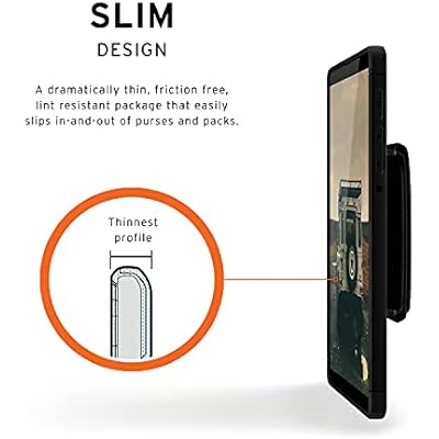 URBAN ARMOR GEAR UAG Designed for Samsung Galaxy Tab A7 Lite (SM-T220) 8.7 Case Scout Rugged Featherlight Military Drop Tested Cover with Kickstand & Hand Strap, Black
