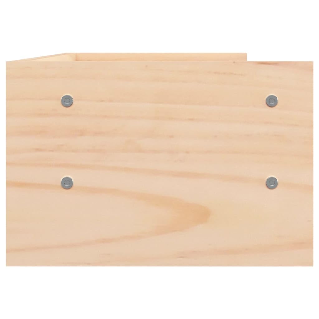 Supporto per monitor in legno di pino massiccio, 50 x 24 x 16 cm, rialzo ergonomico per PC, laptop, tablet, organizer da scrivania salvaspazio per ufficio e home office