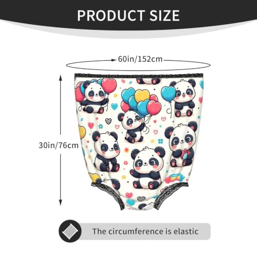 Fini l'inconfort : culotte panda grande taille coton doux - 5
