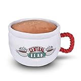 Friends TV Show Central Perk Coffee Mug Plush Dog Toy with Rope Handle| Soft Cute Squeaky Toy for All Dogs | Stuffed Dog Toys with Squeaker Noise for Added Fun, Friends Memorabilia
