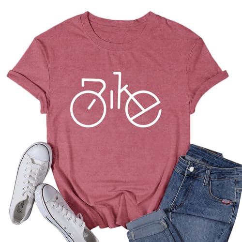 T-shirt de cyclisme pour femme SUWATOIN maillot respirant de vélo à manches courtes avec poches