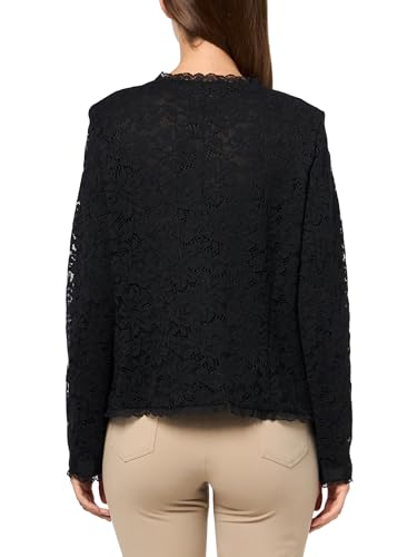 Anne Klein Women's Lace 5 Button JKT with Patch Pkts2