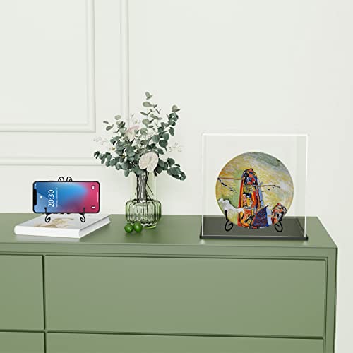 Svenjbb Black Iron Plate Stand, 10 Inch Plate Holder For Display, Small Metal Plate Display Stands For Cookbook, Picture Frame, Photo, Decorative Plates (10 Inch, 1 Pack) #TOP4