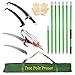 26FT Pole Pruning Saw for Tree Trimming, Adjustable Manual Pole Saw Trimmer with 8 Fiberglass Handles with Carry Bag and Sturdy Pole, Garden Tools for Palm Oak High Branches