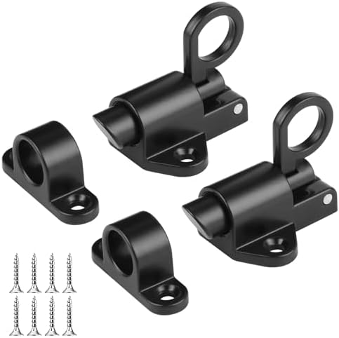 Amaxiu 2pcs Self Closing Latches, Spring Latch Door Lock Resilient ...