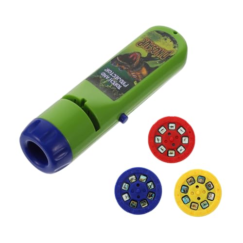 TOYANDONA Linterna Proyector Dinosaurio para Juguete Educativo Ligero y Portátil con Múltiples Patrones Coloridos Material Resistente y Diseño Divertido para Techo y Pared