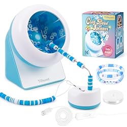 Tilhumt Electric Clay Bead Spinner With 328ft Elastic String - Jewelry Making Kit For Bracelets
