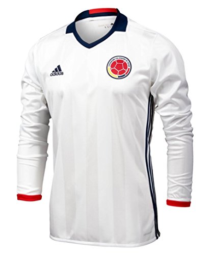 adidas Colombia Home L/S Men's JERESY (as1, Alpha, l, Regular, Regular, Large) White