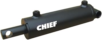 Chief WP Welded Cylinder 2.5 Bore x 8 Stroke, 3000 PSI, 1.375" Rod Diameter with SAE #8 Port Size, Retracted 16.0 and Extended Length 24.0, 0.75" Pin Dia., 287229