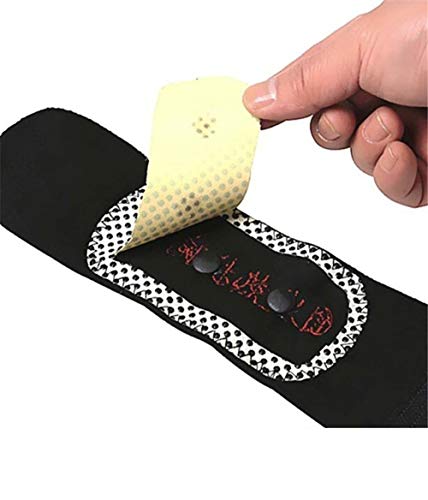 munhequeira mbfit em neoprene cor preta, bilateral, ajustável unissex para tendinite distensões ou p