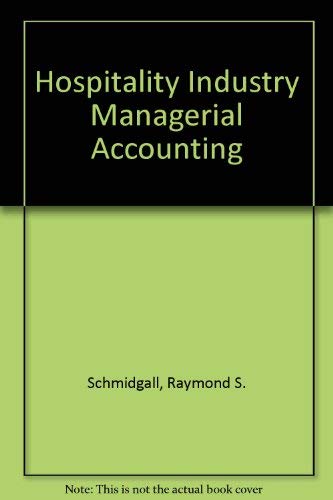 Hospitality industry managerial accounting
