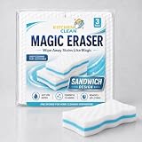 Kitchen Clean Esponja mágica de limpieza, diseño avanzado de sándwich, esponja de limpieza multiusos para salpicaderos, tableros de interruptores, grifos, removedor de manchas de pared, zapatos de