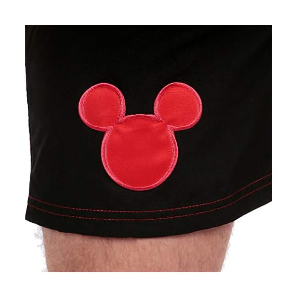 Disney Mens Mickey Mouse Swim Shorts Black Size Small - Image 3