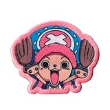 COMERCIAL MERCERA, Parche One Piece, Parche Ropa Thermoadhesivo de Luffy y su Tripulacion, para Fans del Manga y Anime, Ideal para Camisetas, Gorras, Mochilas Escolares, 100% Pol (Chopper 26, 5x54mm)