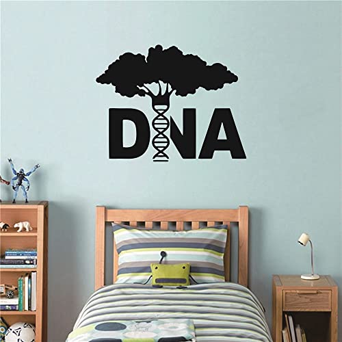 Vinilo decorativo pared Ciencia ADN Árbol 60x47 cm negro miniatura 6