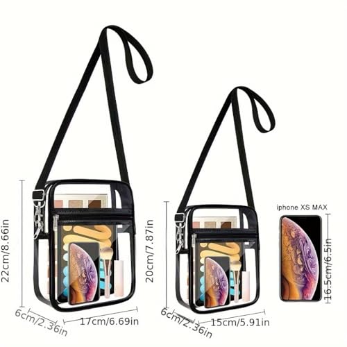 Clear Purse CrossBody Bag for Men and Women4