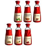 costume da condimento – set da 6 pezzi regolabili per cosplay di gruppo, grembiuli condimenti con condimento su di loro, per feste, eventi, giochi di ruolo, famiglia, cibo, pizza, squadra femminile