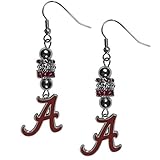 NCAA Siskiyou Sports Womens Alabama Crimson Tide Euro Bead Earrings One Size Team Color