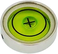 Vista 10 de Mini metal universal horizontal burbuja nivel de agua equilibrio nivel burbuja redondo 0.512x0.276 in (blanco plateado)