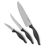 Farberware Soft Grip 3 Piece Knife Set with Parer, Utility, and Chef's