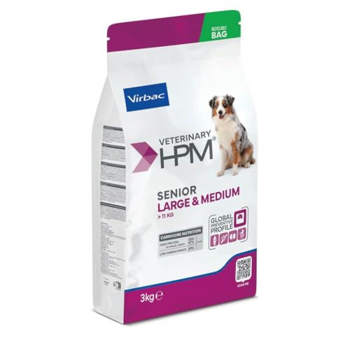 Veterinary HPM Senior Large & Medium Virbac croquettes chien 3 kg