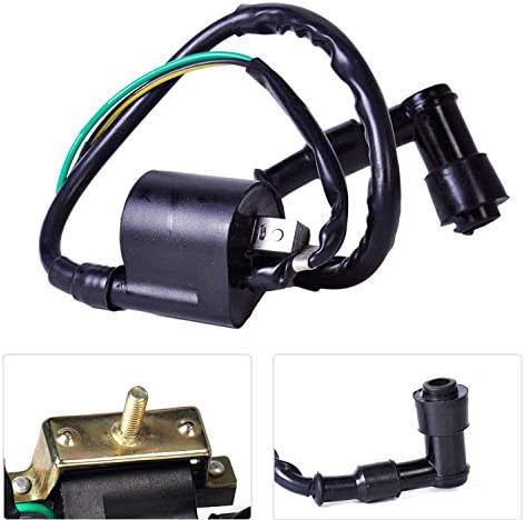 Amhousejoy 2-Wire Ignition Coil 4-Stroke for Chinese Made 50cc 70cc 90cc 110cc 125cc ATV Go-Kart Dirt Bike Pocket Bike