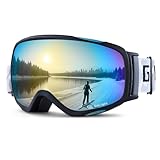 GoLight OTG Skibrille, YG-48 Snowboardbrille, sphärische Gläser, 100 % UV-Schutz...