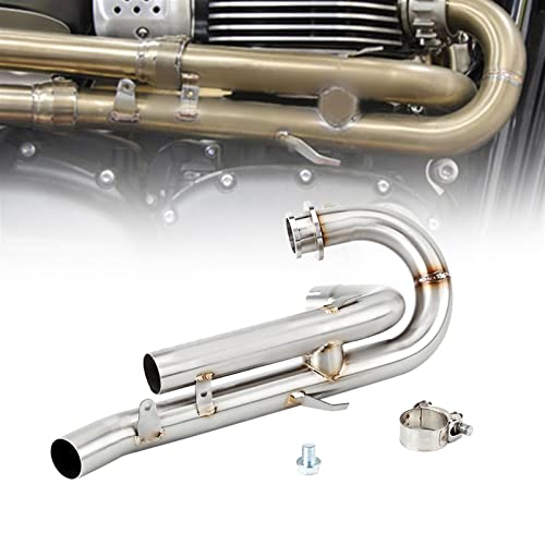 Slip-on moto silencieux d'échappement decat pipe pour Triumph Street 2017-2021