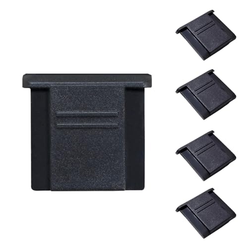 Hot Shoe Covers for Nikon Z Series, DSLR, Panasonic S5, GH5, Olympus OM-D & Pen – Fits ISO Hot Shoe, Dust-Proof & Moisture-Proof, 4-Pack