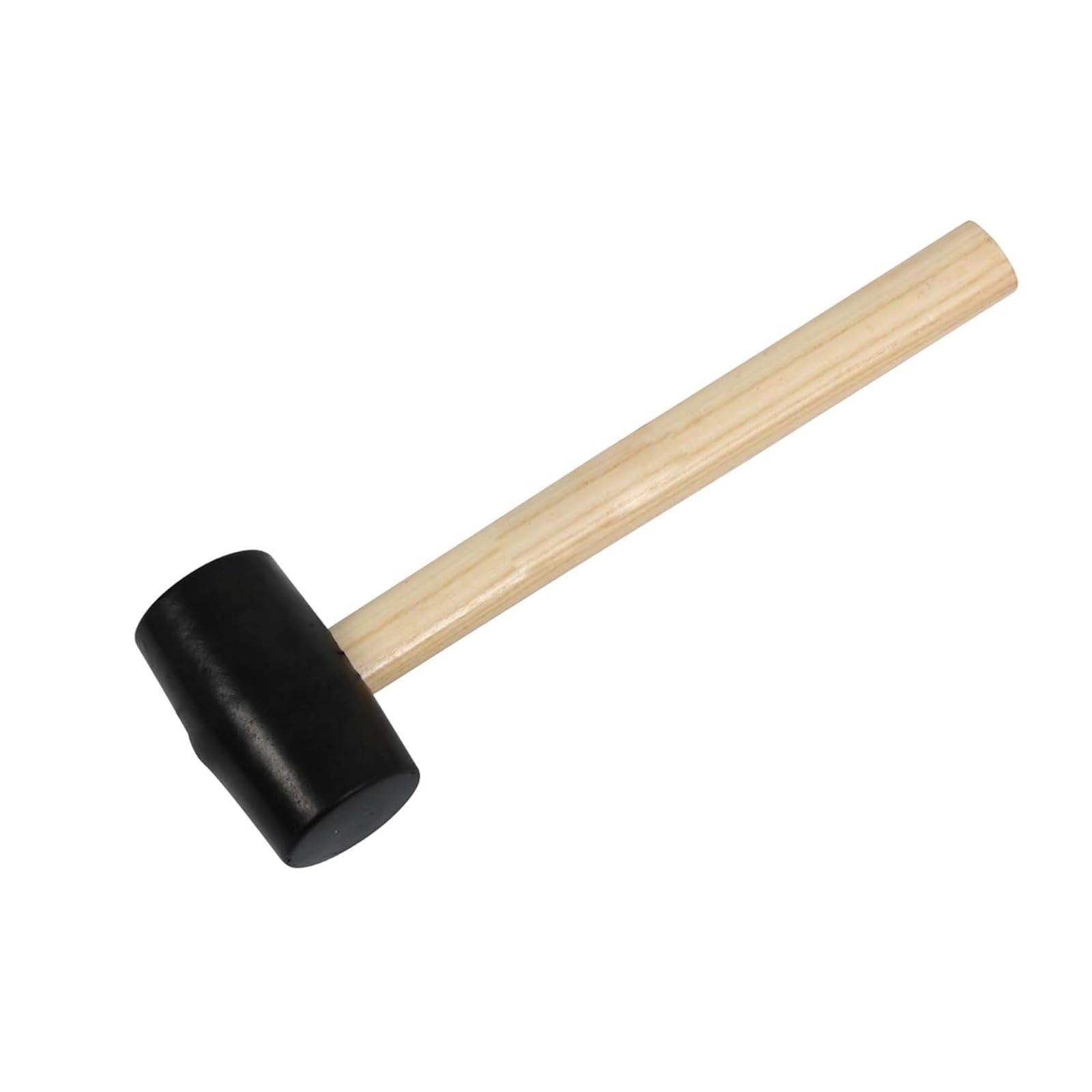 PNJB Rubber Hammer with Wooden Handle, Soft Face, Multi-Purpose Repair Tool, Versatile and Reliable, Hammer for Woodworking, Flooring Installation, Tile Work, Carpentry, DIY Projects (300g)