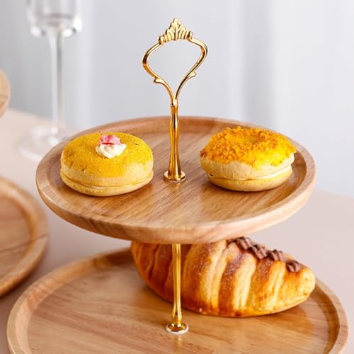 Support à gâteaux en bois pour organiser vos buffets de mariage encombrés