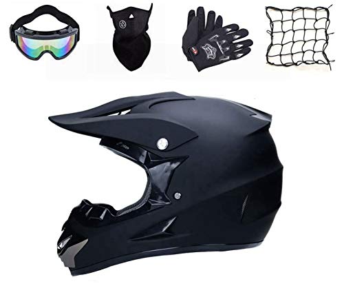 Casco de Motocicleta Enduro, Casco de Cross, Casco Downhill, con Gafas