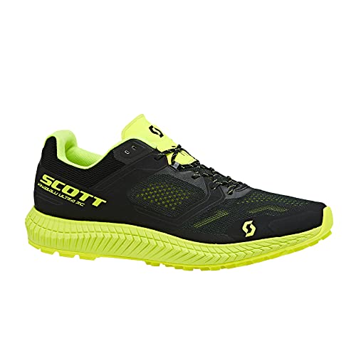 SCOTT RUNNING SCARPE KINABALU ULTRA RC, BLACK/YELOW, PER UNISEX ADULTO, TAGLIA 43
