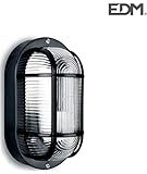 Neutro APLIQUE IP54 OVAL NEGRO 1XE27 40W 20x11,3 CM MOD. OVALO TARRAGONA Ø27 CM