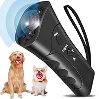 Anti Barking Device Ultrasonic Dog Deterrent Control Ultra Sonic Bark Deterrents Stop Waterproof Outdoor Corrector Devices 3 in 1 Frequencies Bark Guard Mod Trainer Stopper For Small Medium Large Dogs