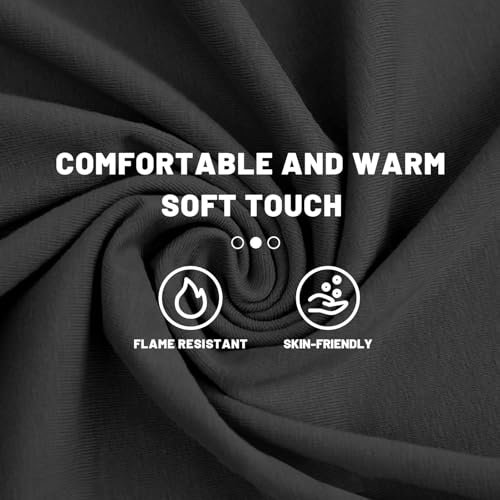 Image of FR Face Mask for Men - Fire Resistant Balaclava Welding Head Cover, 100% Cotton Full Face Hood & Neck Protector