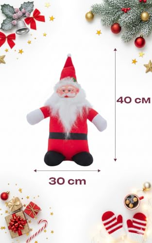 Image of Santa Claus Soft Toy | Plush Santa Claus Soft Toy | Stuffed Santa Clause | Perfect for Holiday Decor and Christmas Gifting | E | PoPo Toys 