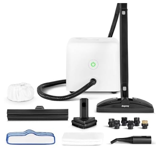 Dupray Neat Pulitore a vapore con Kit 17 Accessori – potente pulitore a vapore multifunzione per casa, pavimenti, fughe, piastrelle, materassi, mobili, finestre, auto e altro