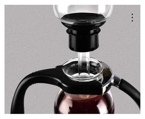 Siphon Kaffeemaschine, Syphon Kaffeemaschine, Vakuum-Siphon-Kanne aus Glas im japanischen Stil, 3 Tassen, Tisch-Siphon-Kaffeemaschine aus Glas, 500 ml, for Kaffee oder Tee