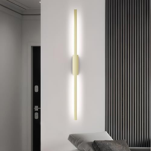 Arandela Linear de LED Tubular 18w 240LEDs MF501 (Champagne, LED Frio)