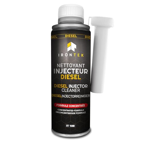 Nettoyant Injecteurs Diesel 300ml – IRONTEK | IT100 | Nettoyant Moteur Diesel | Nettoie injecteurs diesel | Nettoie Système alimentation diesel complet | Additif diesel Curatif et Préventif