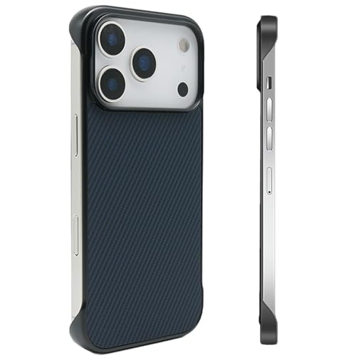 Coque iPhone 17 Pro sans bordure en fibre de carbone ultra fine