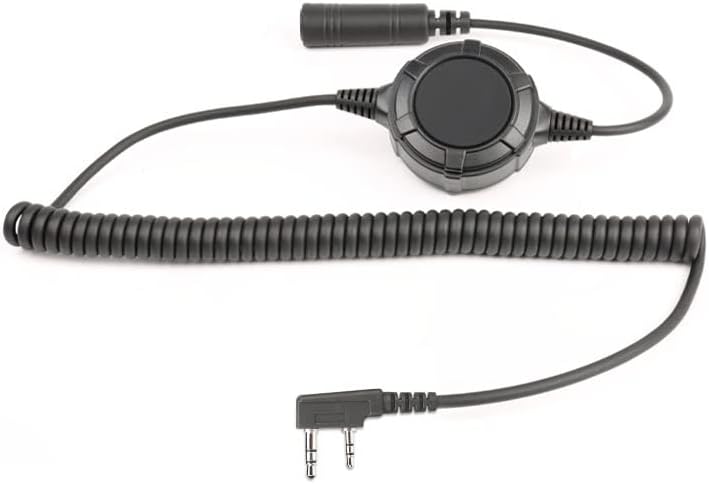 Valhalla PTT Compatible with Baofeng UV-5R & Kenwood 2-Pin Works with Peltor Comtac & MSA Sordin