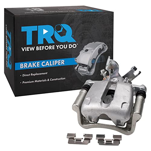Image of TRQ Rear Left Brake Caliper w /Bracket Drivers Side | For 2012-2016 Buick LaCrosse 2012-2017 Regal 2013 Chevrolet Malibu