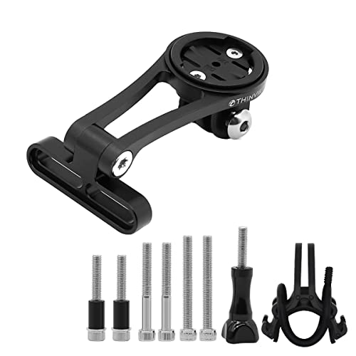 Thinvik Out-Front Extended Mount&Bike Computer Mount for Garmin,Adjustable Angle Combo Mount for Garmin Edge 1040 1030 840 830 540 530 130 - CNC Aluminum Alloy