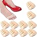Produktbild REKYO 10 Paar Baumwollsocken Toe Topper für Frauen Peep Toe Socken Vorfuß Socken Deckel eine halbe Handfläche Zehensocken für Pumpen und Erbsen Schuhe