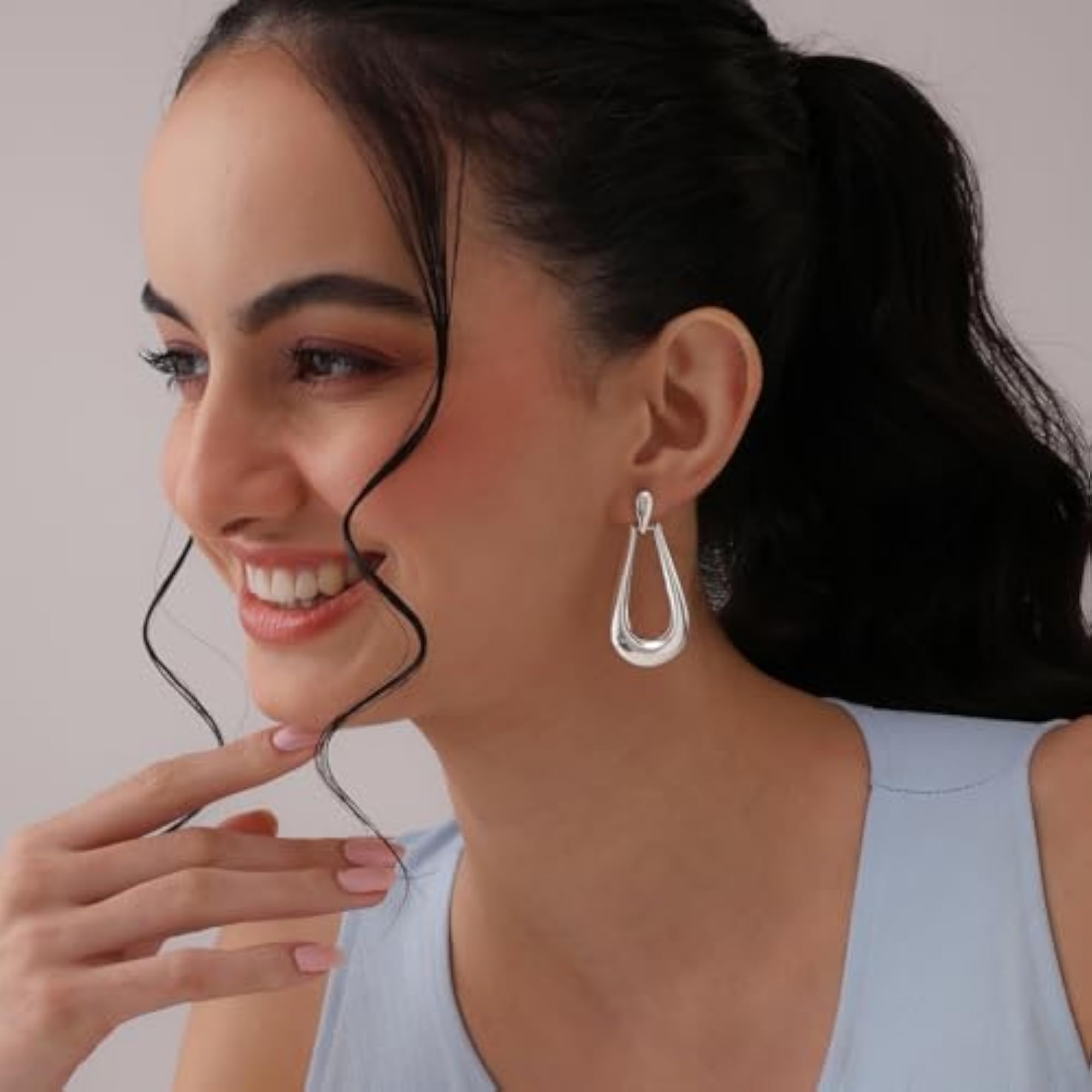 925 Sterling Silver Lissara Oval Drops for Women