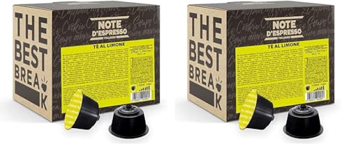 Note d'Espresso - Cápsulas de Té al Limón - Compatibles con Cafeteras NESCAFE'* DOLCE GUSTO* - 48 caps (Paquete de 2)