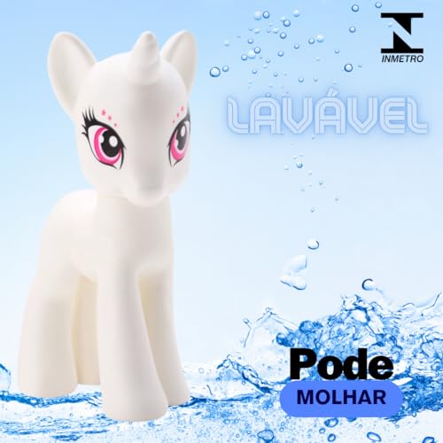 Brinquedo Unicórnio Para Pintar De Vinil Lavável Atóxico Permitindo Várias Pinturas Diferentes