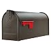 Gibraltar Mailboxes Elite Medium Capacity Galvanized Steel Bronze, Post-Mount Mailbox, E1100BZO